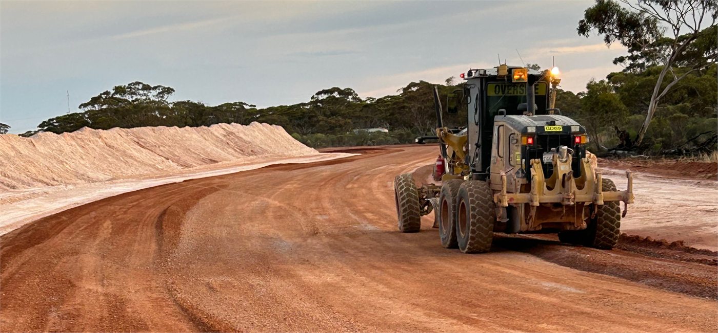 Binduli access road construction