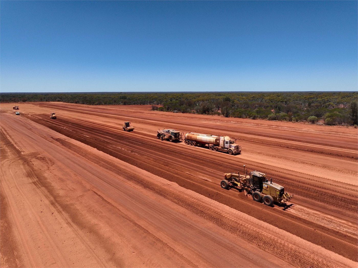 Riverina aerodrome earthworks