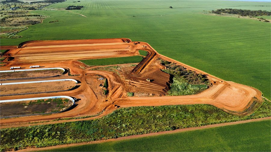 Carnamah temporary grain storage facility