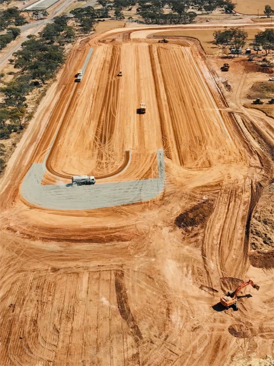 Marchagee temporary grain storage earthworks