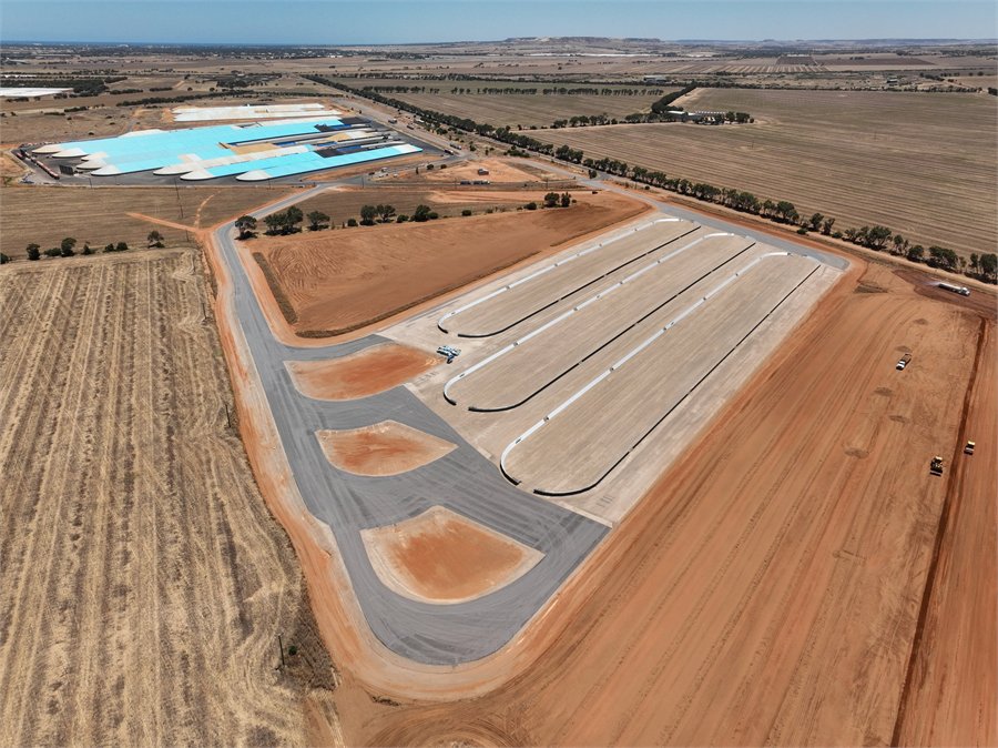 Narngulu temporary grain storage earthworks