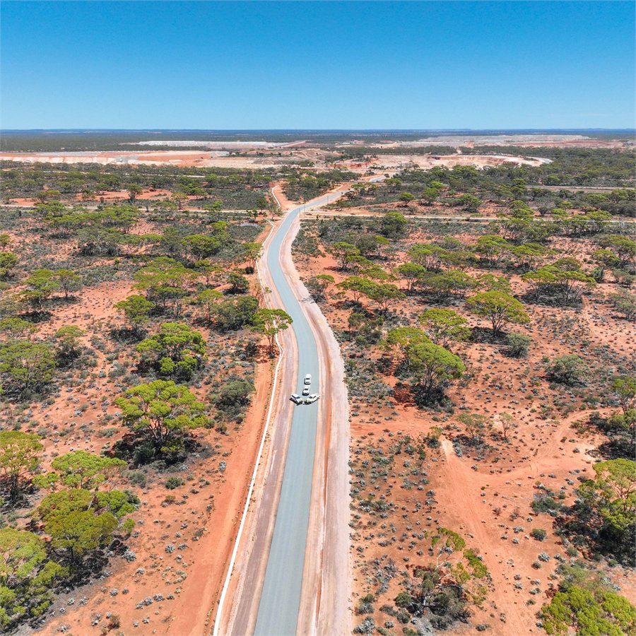 Binduli access road construction